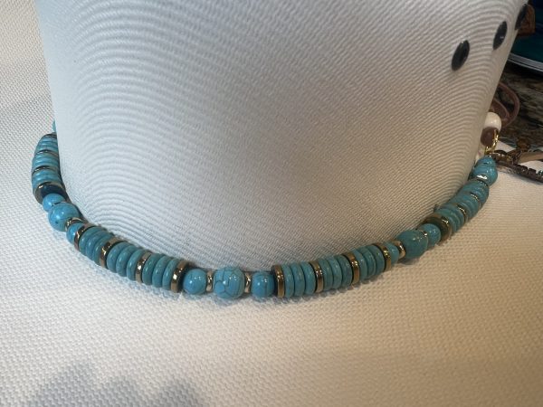 Blue Turquoise with Gold Accents along with Boho Charms! - Image 3
