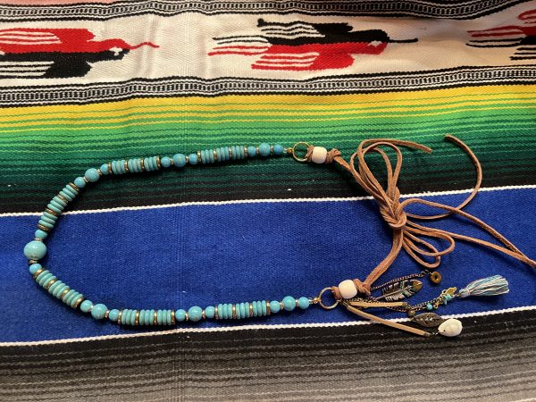 Blue Turquoise with Gold Accents along with Boho Charms! - Image 2